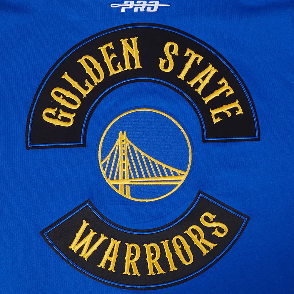 NBA GOLDEN STATE WARRIORS BORN FOR SPORT MEN'S FLC PO HOODIE (ROYAL BLUE) - Image 7