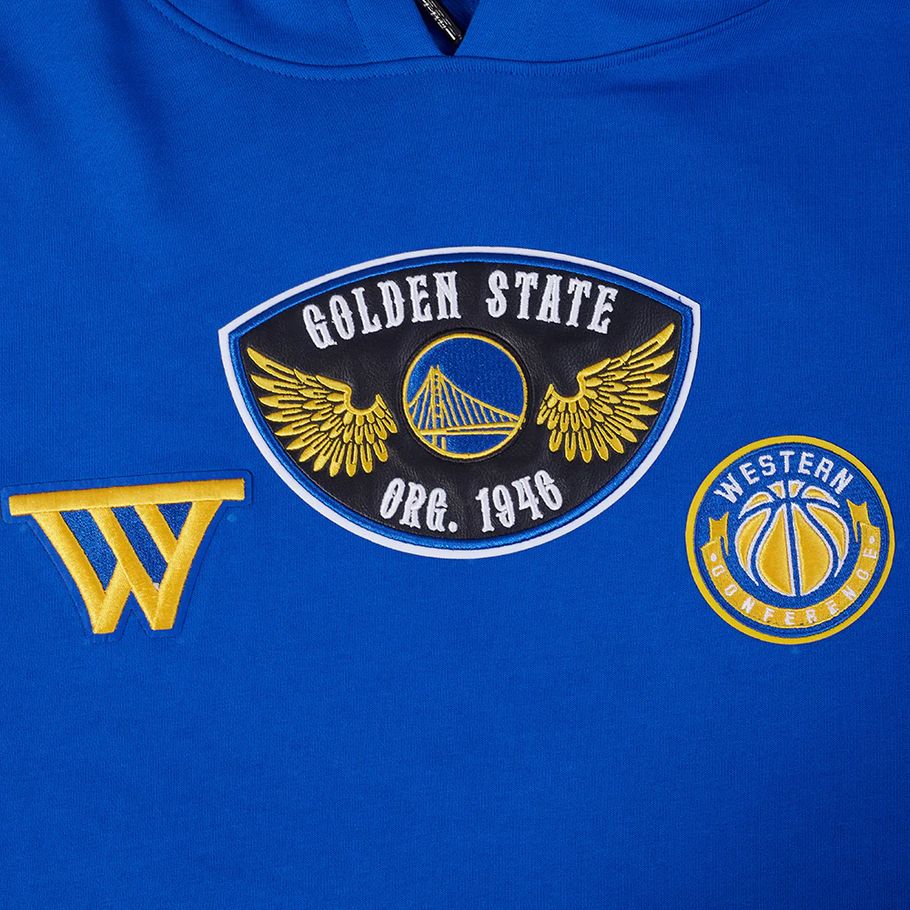 NBA GOLDEN STATE WARRIORS BORN FOR SPORT MEN'S FLC PO HOODIE (ROYAL BLUE) - Image 8