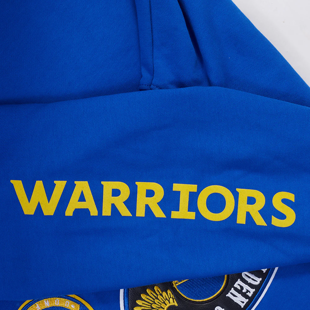 NBA GOLDEN STATE WARRIORS BORN FOR SPORT MEN'S FLC PO HOODIE (ROYAL BLUE) - Image 9