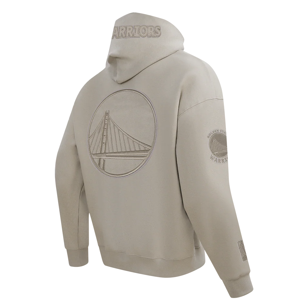 NBA GOLDEN STATE WARRIORS STEPHEN CURRY #30 NEUTRAL PNN MEN'S DROP SHOULDER FLC PO HOODIE (TAUPE) - Image 6