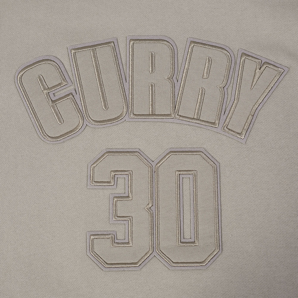 NBA GOLDEN STATE WARRIORS STEPHEN CURRY #30 NEUTRAL PNN MEN'S DROP SHOULDER FLC PO HOODIE (TAUPE) - Image 7