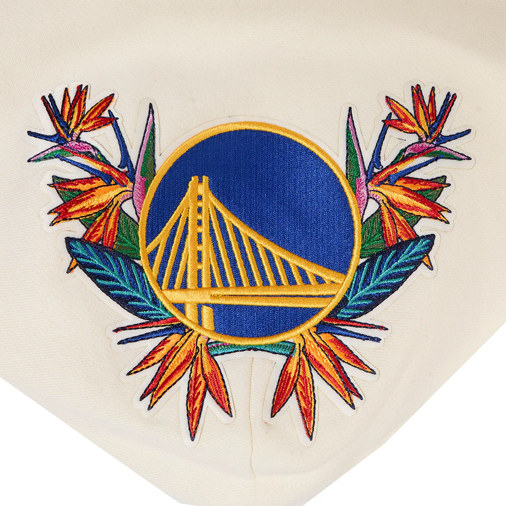 NBA GOLDEN STATE WARRIORS PARADISE MEN'S PULL OVER HOODIE (EGGSHELL) - Image 11