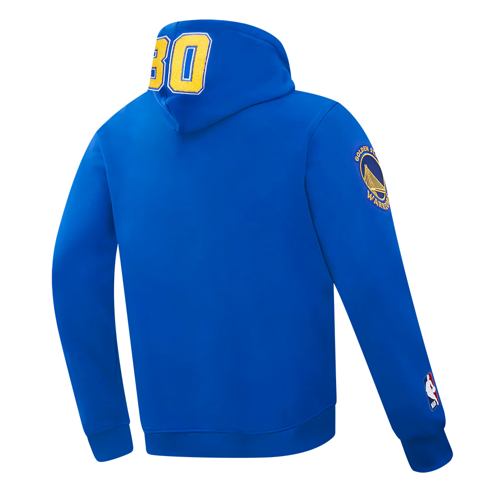 NBA GOLDEN STATE WARRIORS STEPHEN CURRY #30 SKY HOOK MEN'S FLC PO HOODIE (ROYAL BLUE) - Image 6