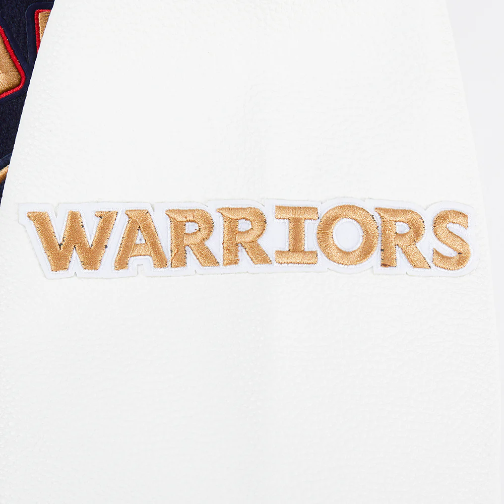 NBA GOLDEN STATE WARRIORS CITY EDITION 24-25 MEN'S RIB WOOL VARSITY (MIDNIGHT NAVY/WHITE) - Image 8