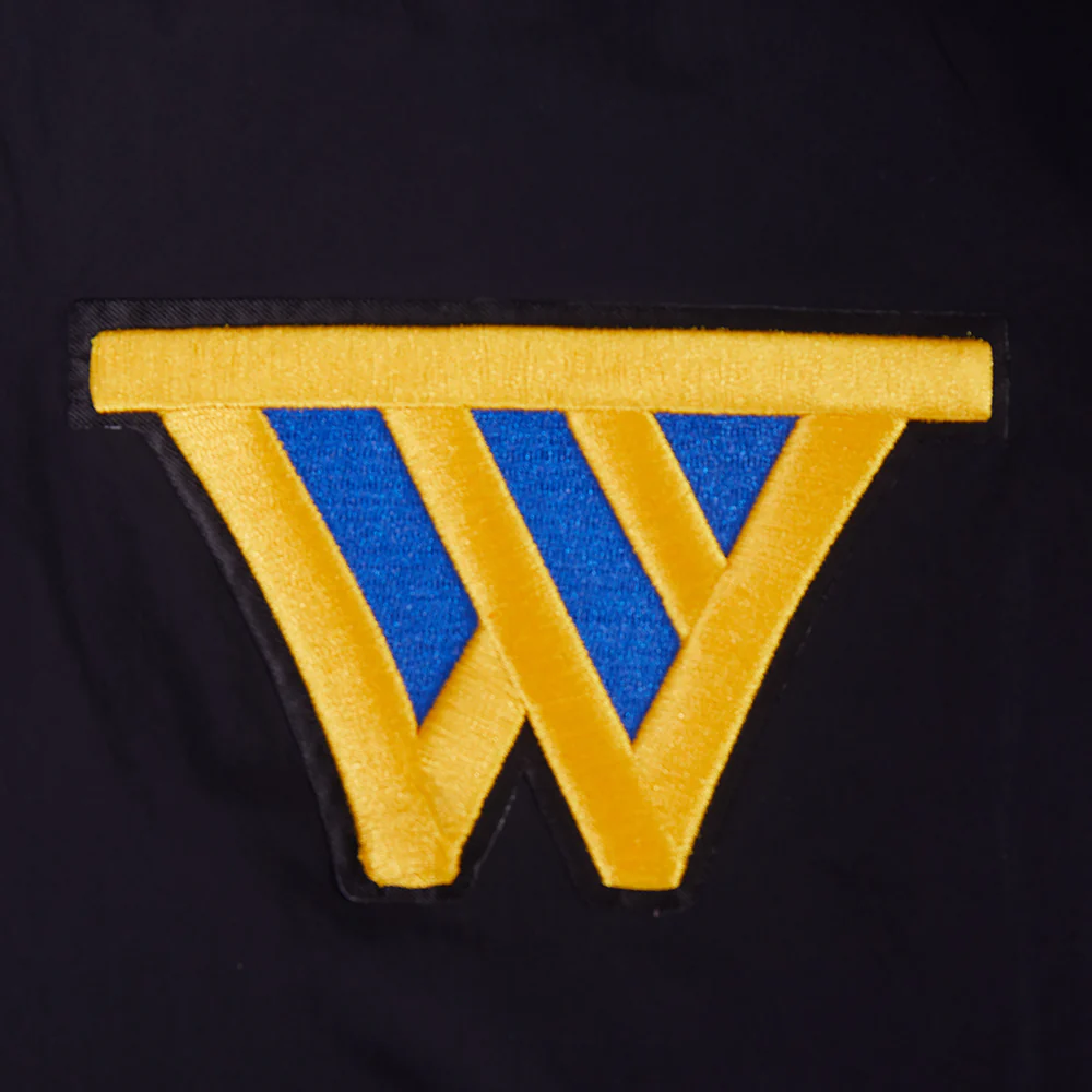 NBA GOLDEN STATE WARRIORS PRE GAME MEN'S JACKET (BLACK) - Image 5