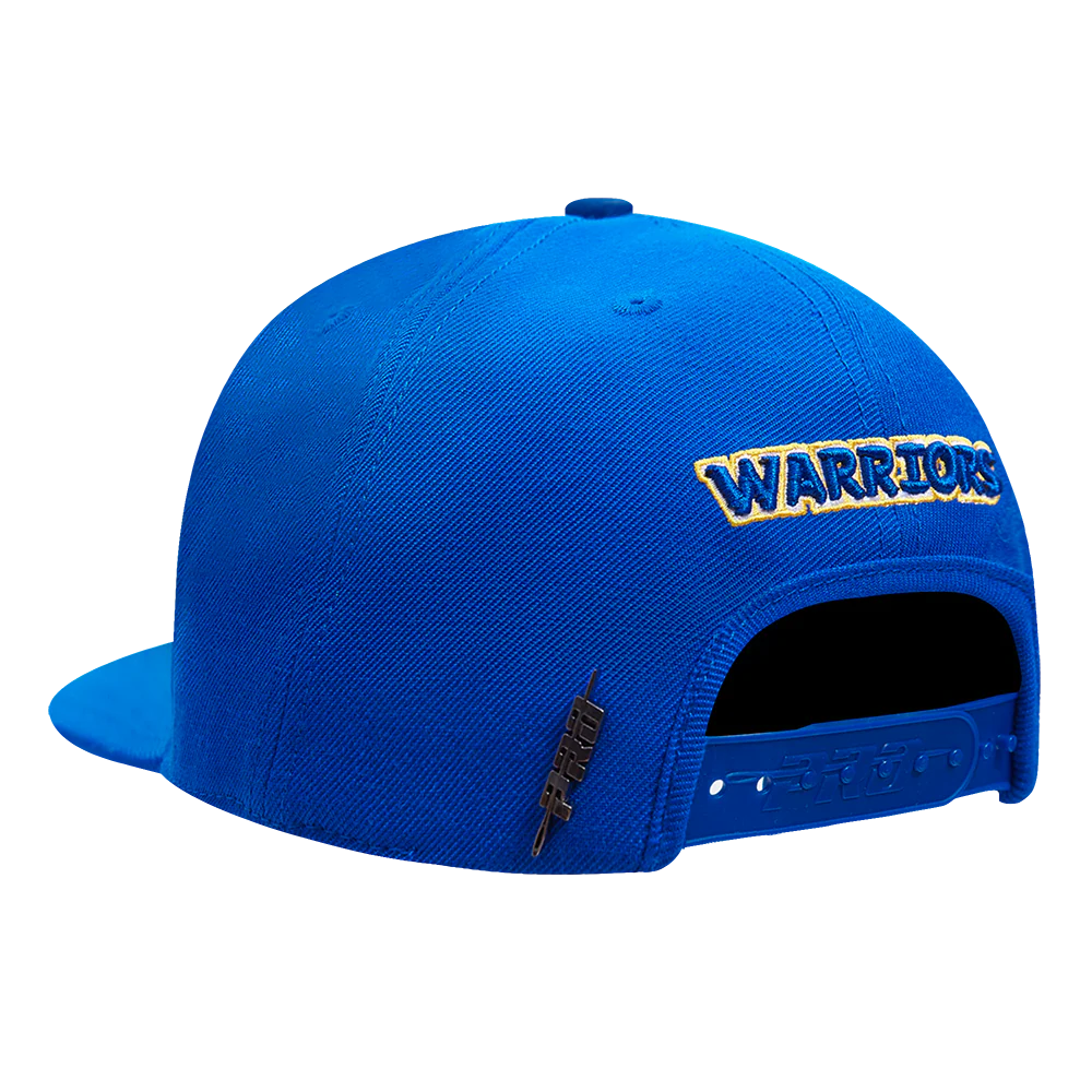 NBA GOLDEN STATE WARRIORS SCRIPT TAIL WOOL SNAPBACK (ROYAL BLUE) - Image 4