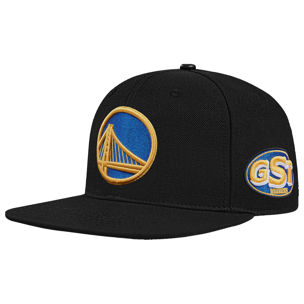 NBA GOLDEN STATE WARRIORS FAST LANE WOOL SNAPBACK HAT (BLACK) - Image 3