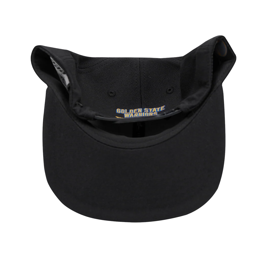 NBA GOLDEN STATE WARRIORS FAST LANE WOOL SNAPBACK HAT (BLACK) - Image 8