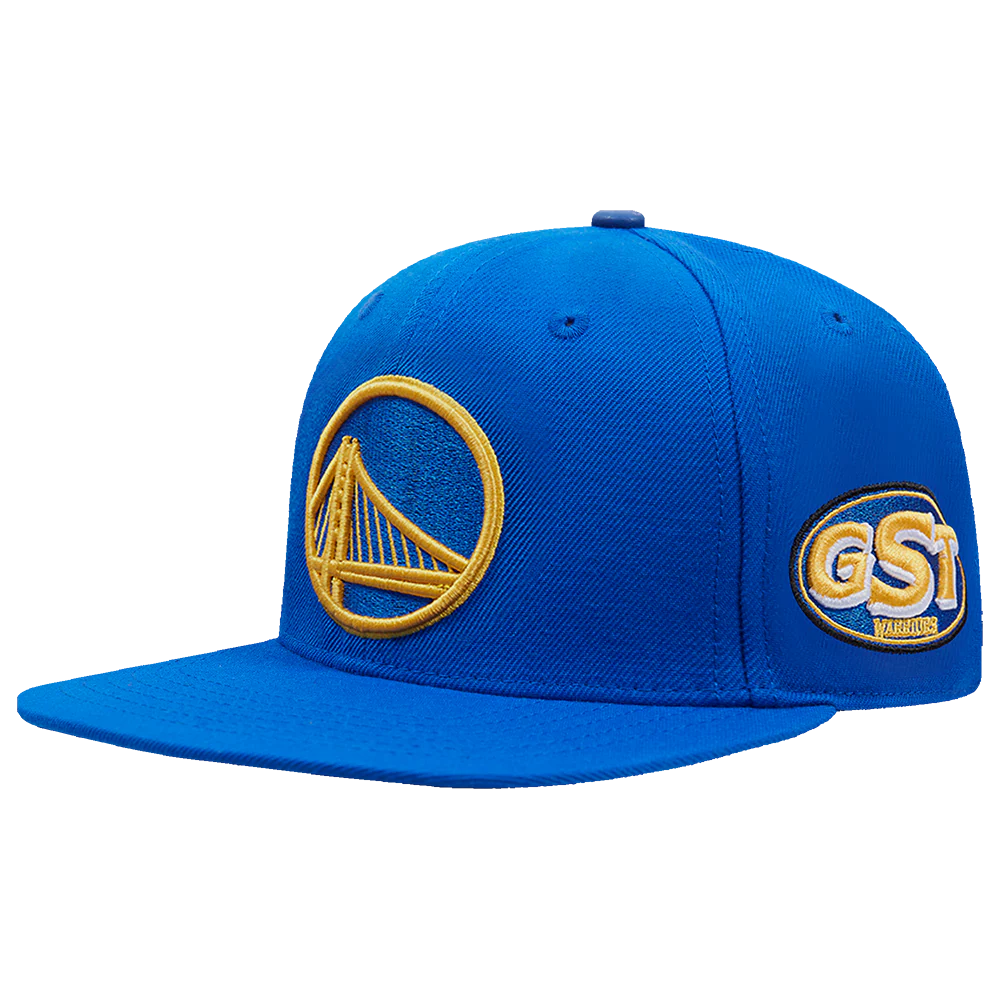 NBA GOLDEN STATE WARRIORS FAST LANE WOOL SNAPBACK HAT (ROYAL BLUE) - Image 3