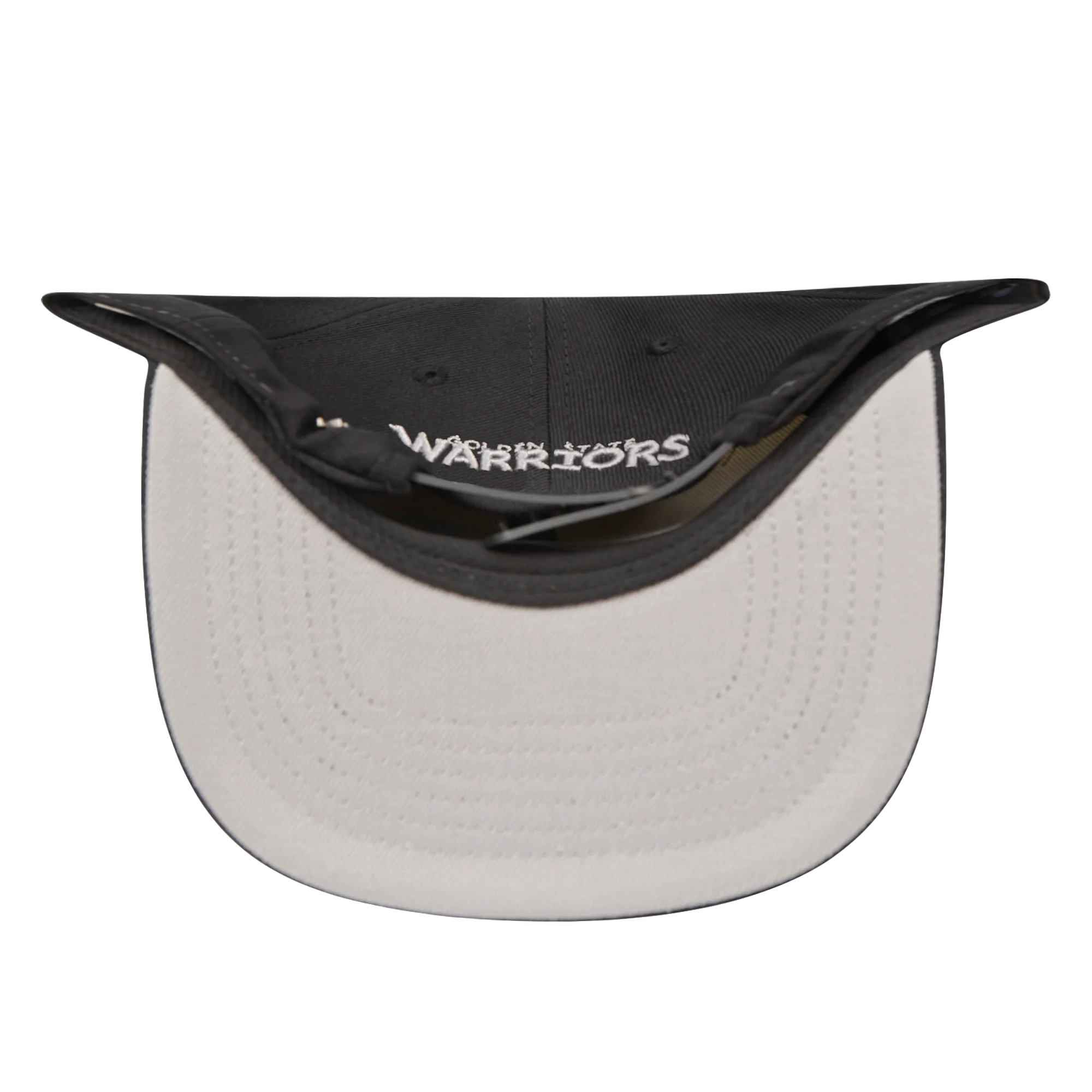 NBA GOLDEN STATE WARRIORS REVERSE FRENCH TERRY PINCH FRONT SNAPB (EGGSHELL/ BLACK) - Image 7