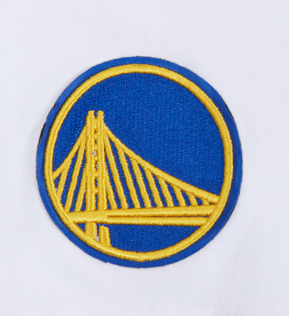 NBA GOLDEN STATE WARRIORS SCRIPT TAIL WOMEN'S SINGLE JERSEY BOXY TEE (WHITE) - Image 6
