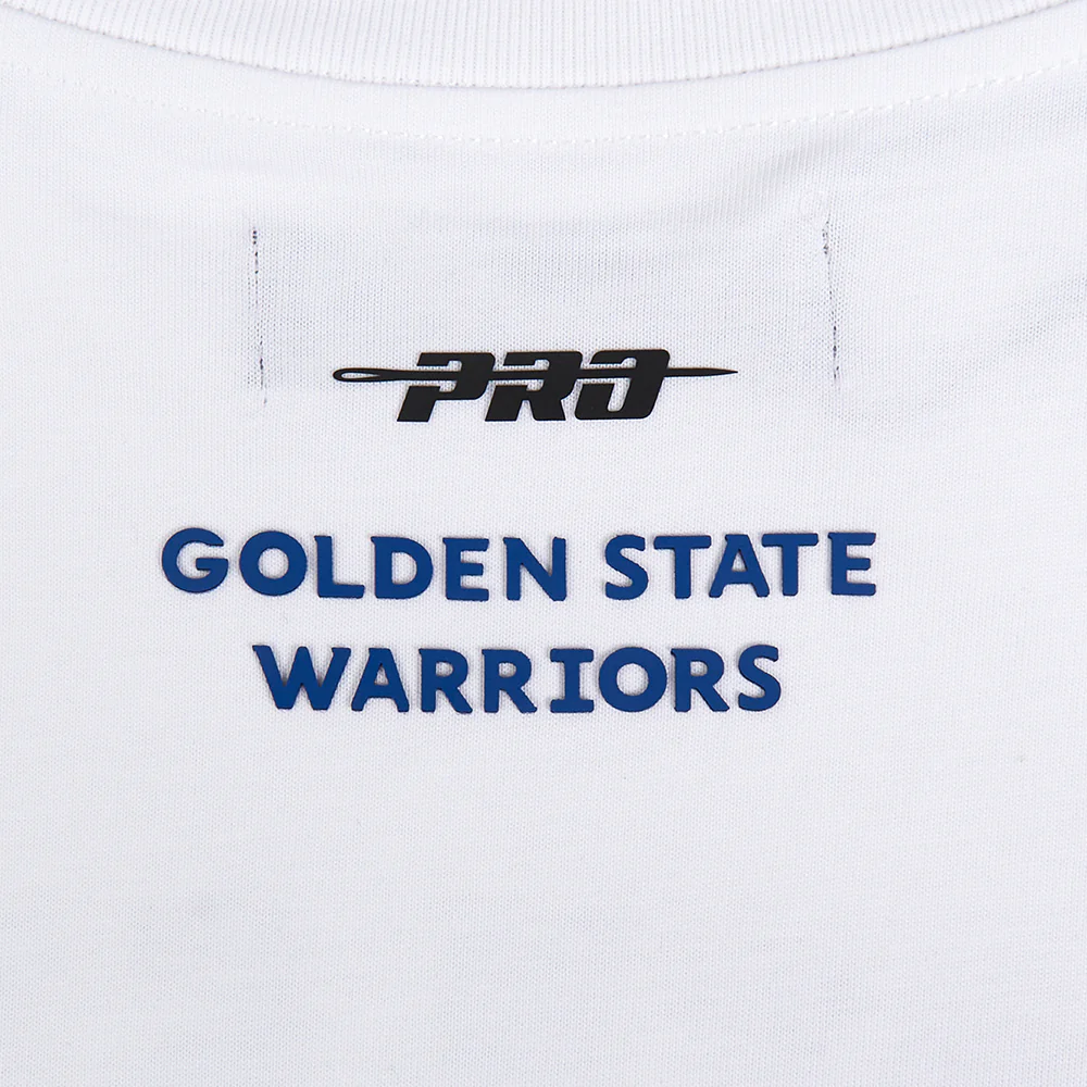NBA GOLDEN STATE WARRIORS CLASSIC WIND WOMEN'S CTN BF TEE (WHITE) - Image 5