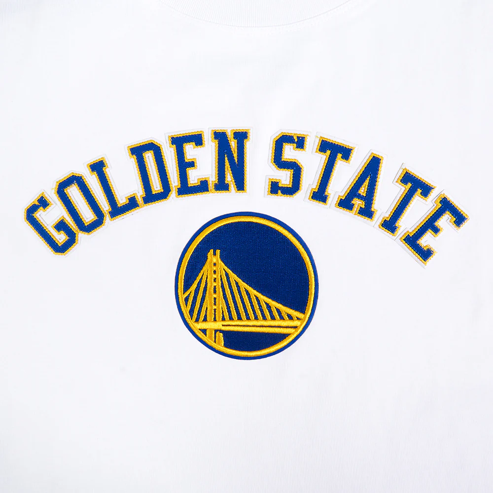 NBA GOLDEN STATE WARRIORS CLASSIC WIND WOMEN'S CTN BF TEE (WHITE) - Image 7