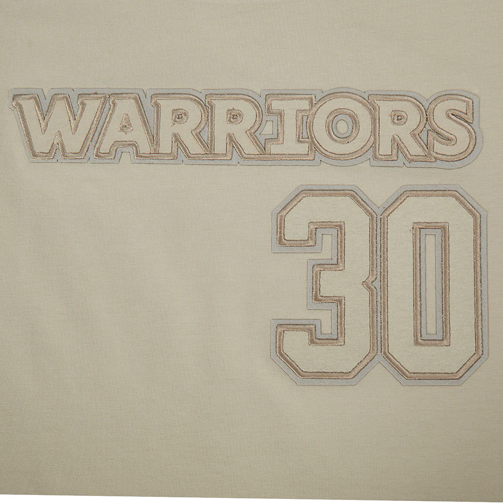 NBA GOLDEN STATE WARRIORS STEPHEN CURRY #30 NEUTRAL PNN WOMEN'S SJ BOXY TEE (TAUPE) - Image 7