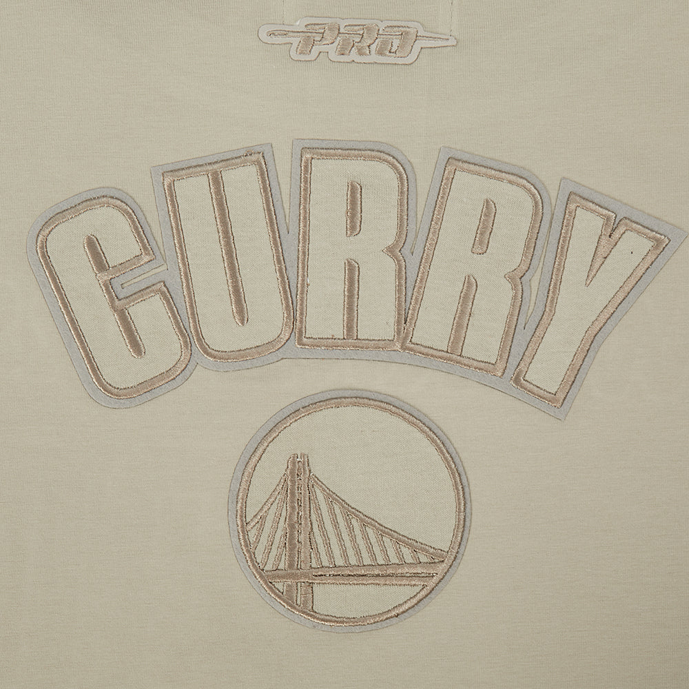 NBA GOLDEN STATE WARRIORS STEPHEN CURRY #30 NEUTRAL PNN WOMEN'S SJ BOXY TEE (TAUPE) - Image 9