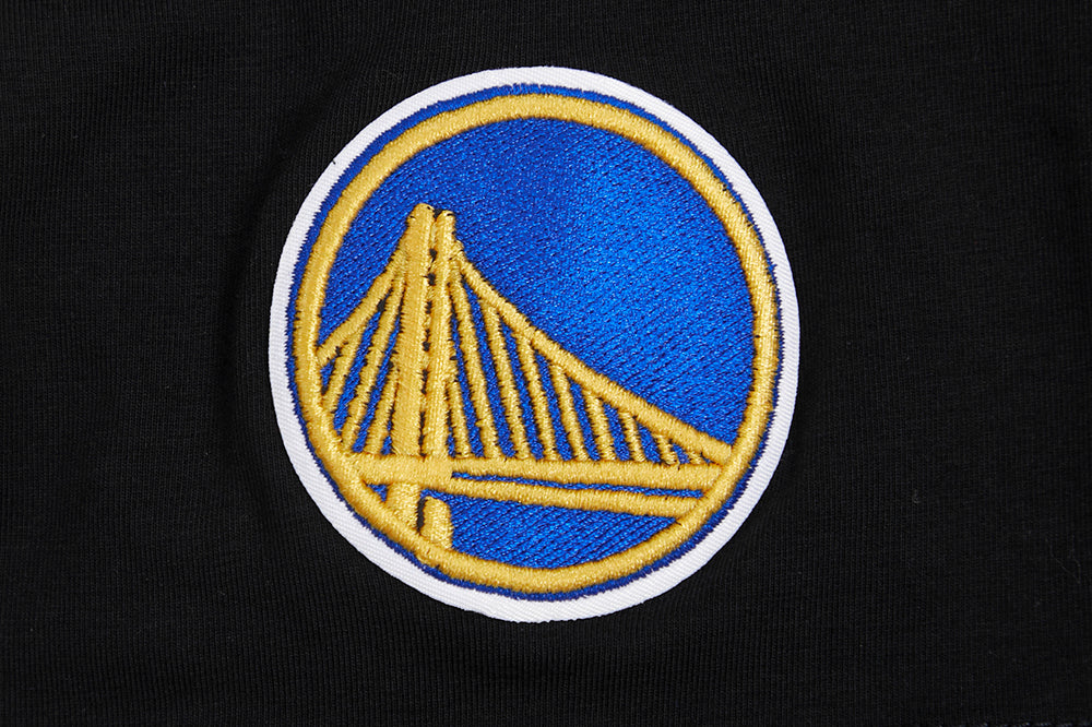 NBA GOLDEN STATE WARRIORS CLASSIC SHORT SLEEVE WOMEN'S SLIM FIT TEE (BLACK) - Image 6