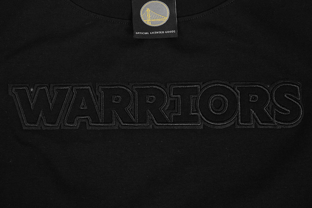 NBA GOLDEN STATE WARRIORS NEUTRAL WOMEN'S BOXY TEE (BLACK) - Image 5