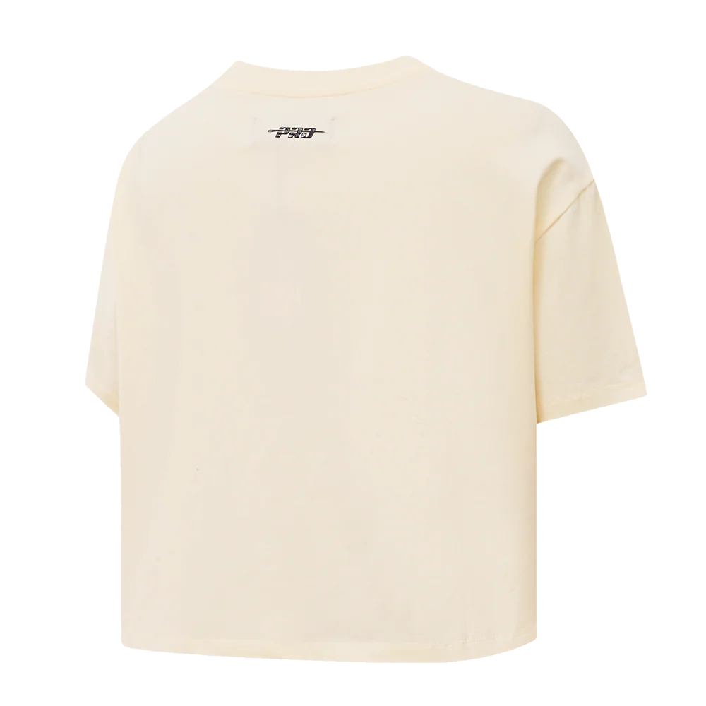 NBA GOLDEN STATE WARRIORS RETRO CLASSIC WOMEN'S BOXY TEE (EGGSHELL) - Image 10