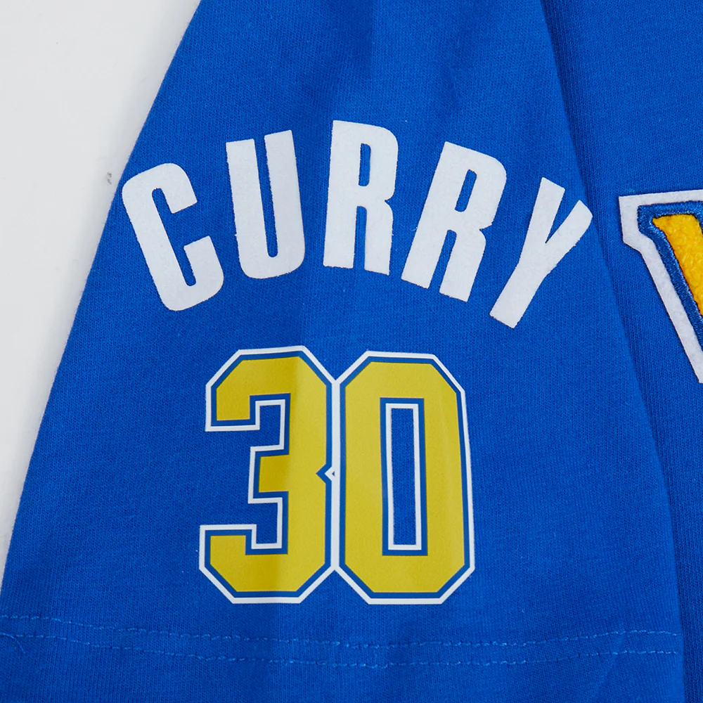 NBA GOLDEN STATE WARRIORS STEPHEN CURRY #30 CLASSIC PNN BIG BOY'S SS TE (ROYAL BLUE) - Image 5
