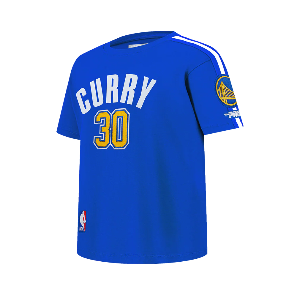 NBA GOLDEN STATE WARRIORS STEPHEN CURRY #30 CLASSIC PNN BIG BOY'S SS TA (ROYAL BLUE) - Image 2