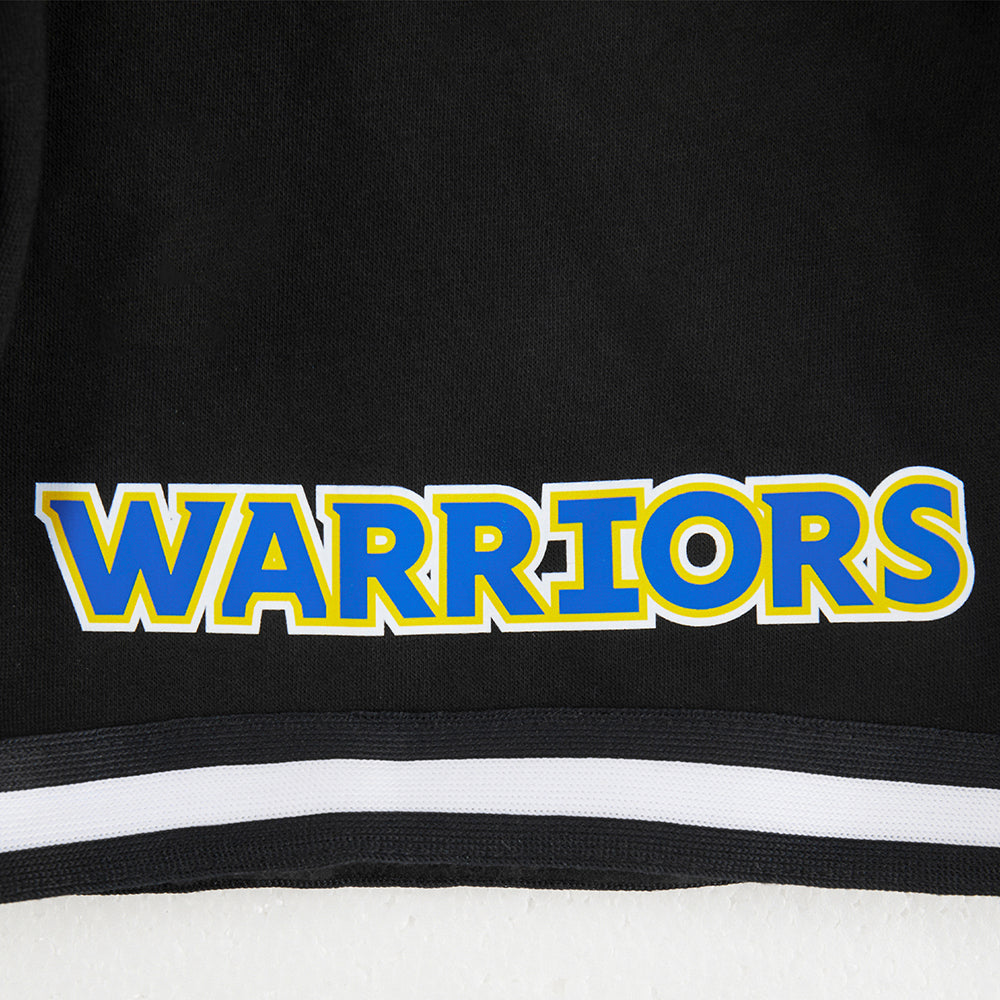 NBA GOLDEN STATE WARRIORS CLASSIC BIG BOY'S FLC 2.0 SHORT (BLACK) - Image 7
