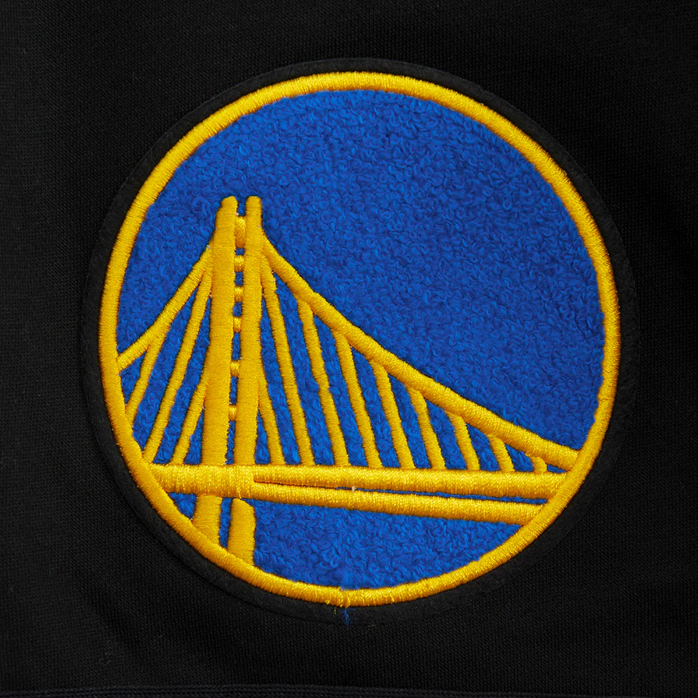 NBA GOLDEN STATE WARRIORS CLASSIC BIG BOY'S FLC 2.0 SHORT (BLACK) - Image 8