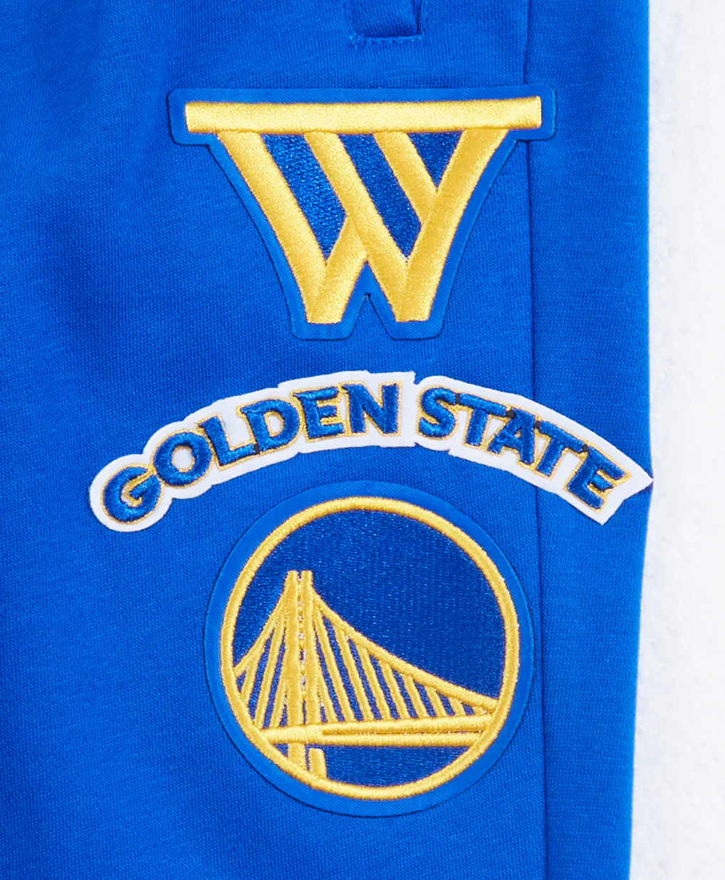 NBA GOLDEN STATE WARRIORS RETRO CLASSIC BIG BOYS RIB FLEECE SWEATPANT (ROYAL BLUE) - Image 3
