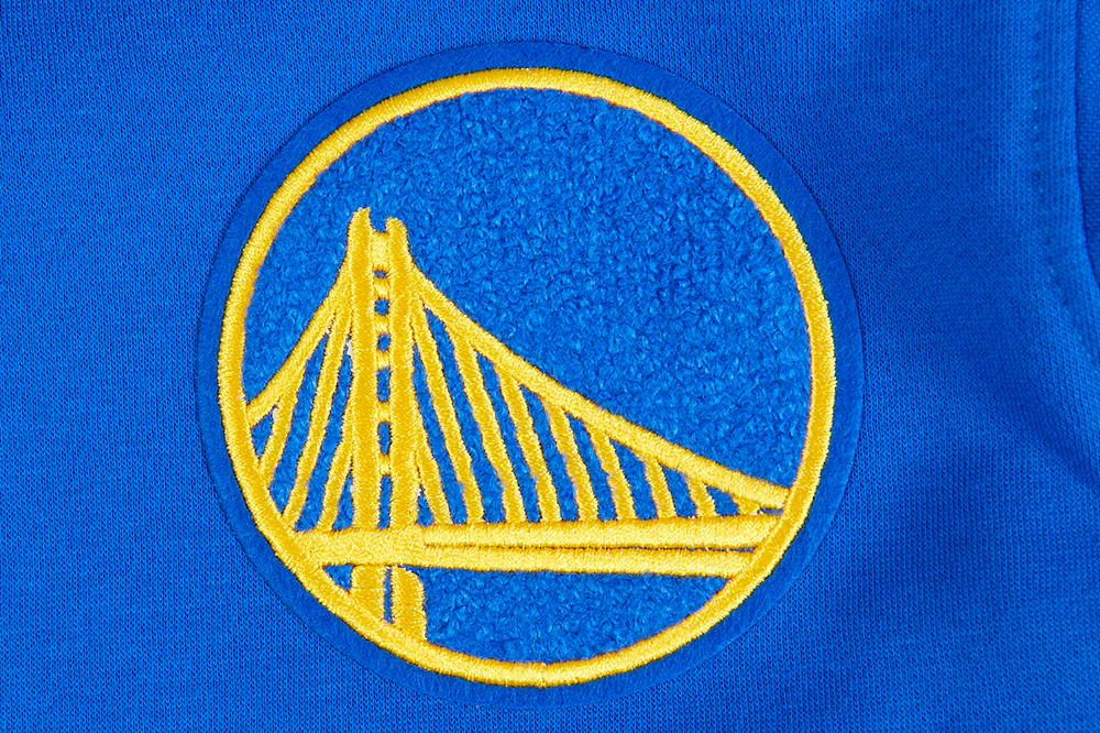 NBA GOLDEN STATE WARRIORS CLASSIC BIG BOYS FLEECE PULLOVER HOODIE (ROYAL BLUE) - Image 3