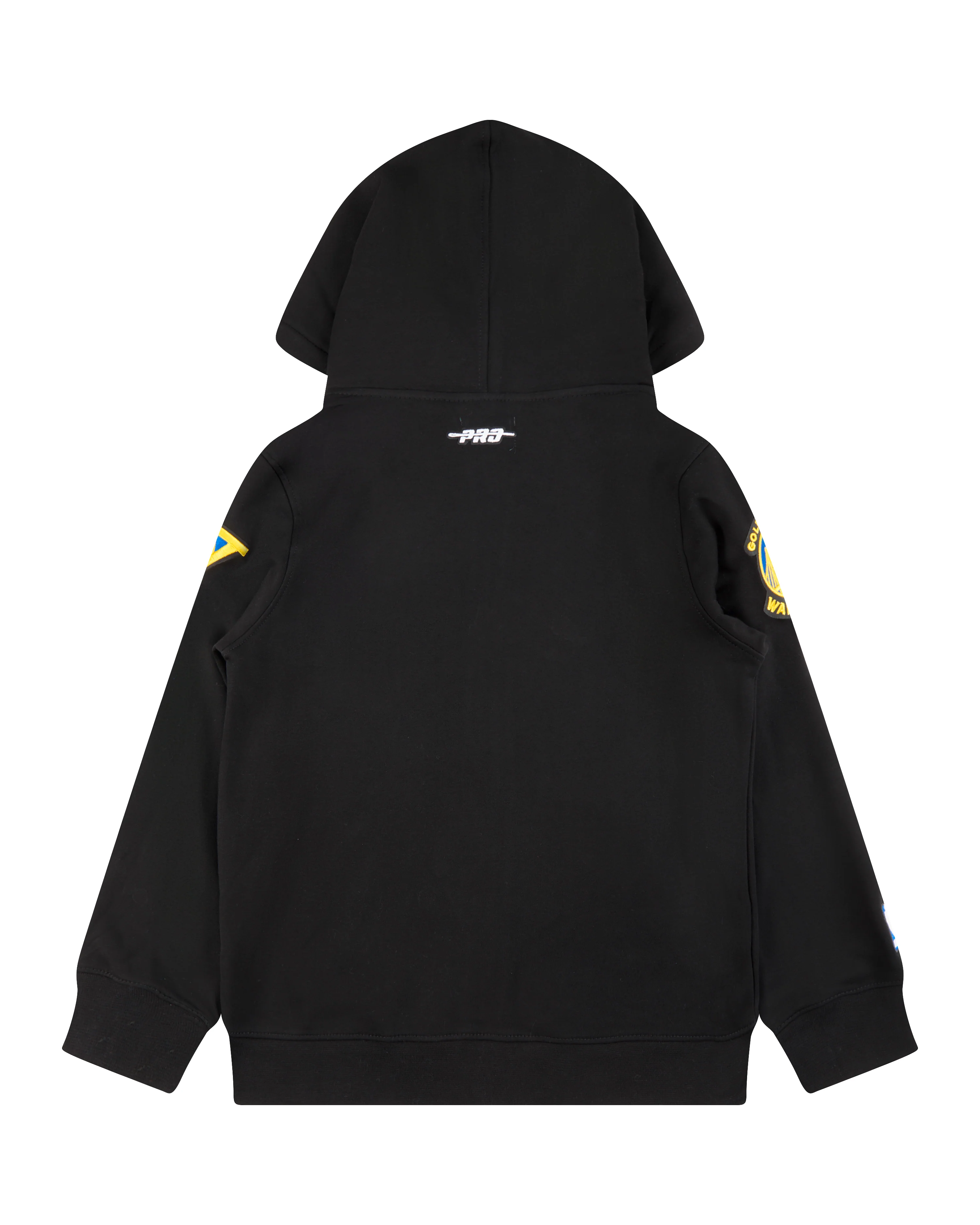 NBA GOLDEN STATE WARRIORS CLASSIC BIG BOYS FLEECE FULL ZIP PULLOVER HOODIE (BLACK) - Image 2