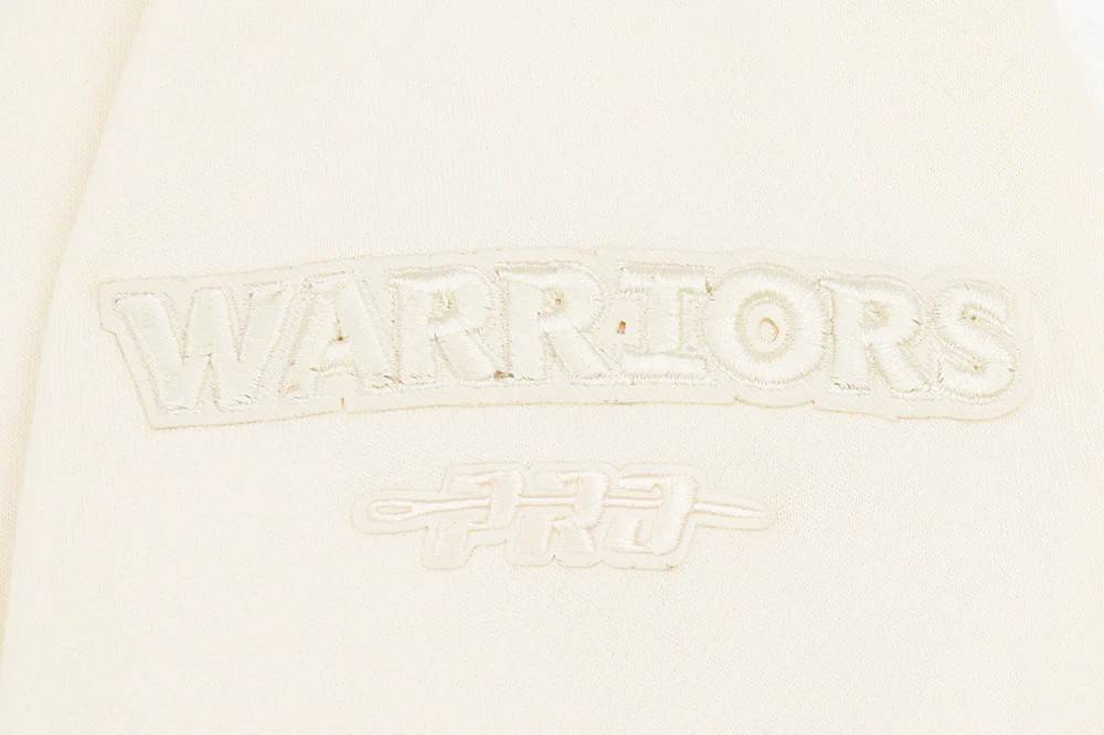 NBA GOLDEN STATE WARRIORS NEUTRAL BIG BOYS FLEECE CREWNECK (EGGSHELL) - Image 5