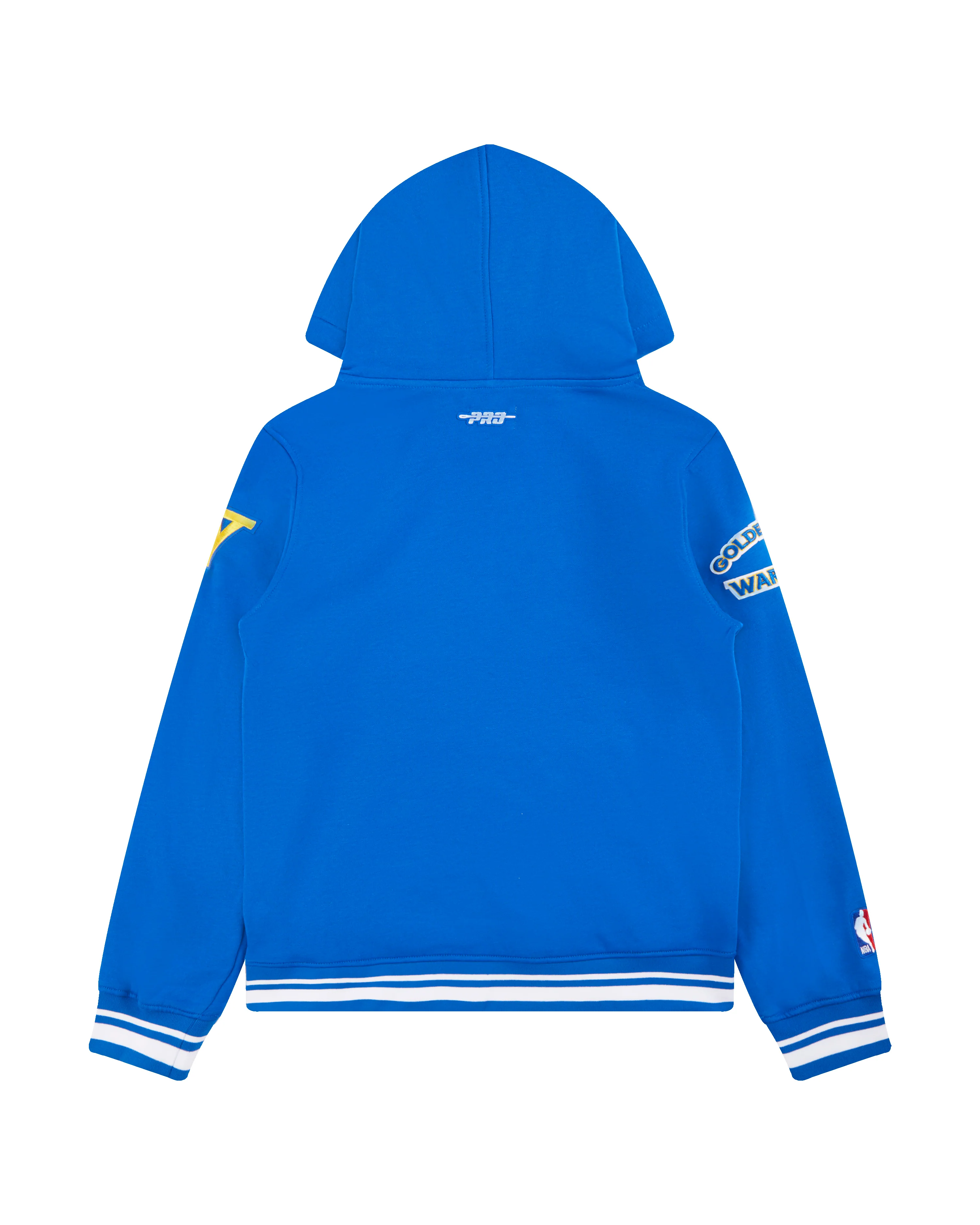 NBA GOLDEN STATE WARRIORS RETRO CLASSIC BIG BOYS RIB FLEECE PULLOVER HOODIE (ROYAL BLUE) - Image 2