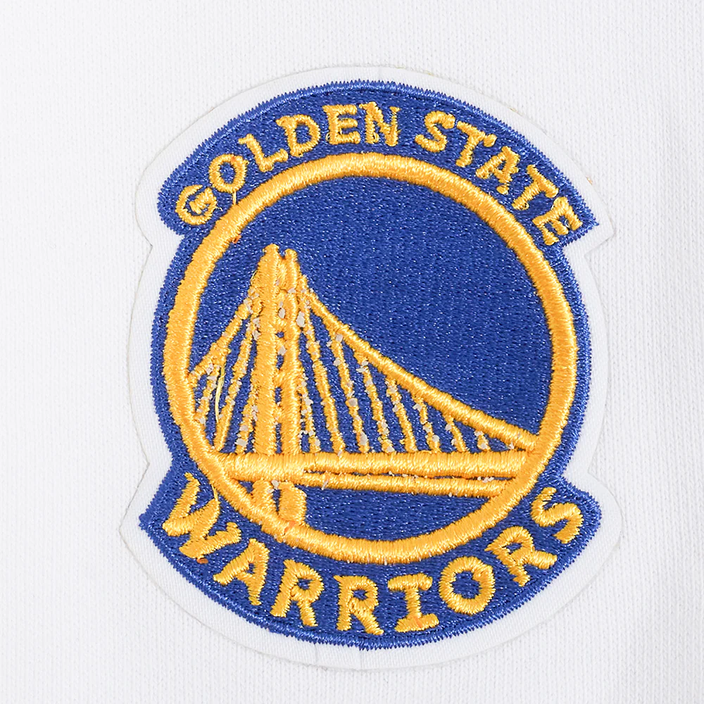 NBA GOLDEN STATE WARRIORS CLASSIC WOMEN'S FLC HOODIE DRESS (WHITE) - Image 7