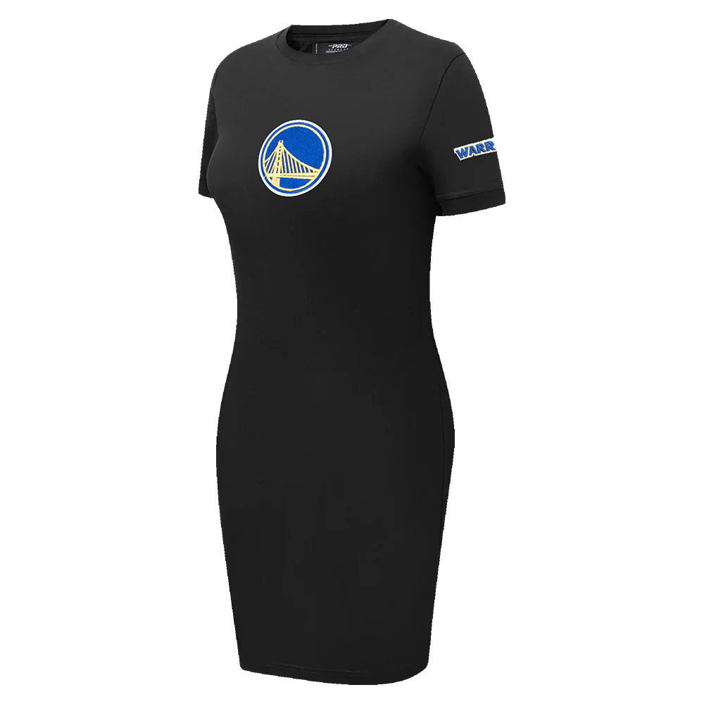 NBA GOLDEN STATE WARRIORS CLASSIC WOMEN'S BODYCON DRESS (BLACK) - Image 2