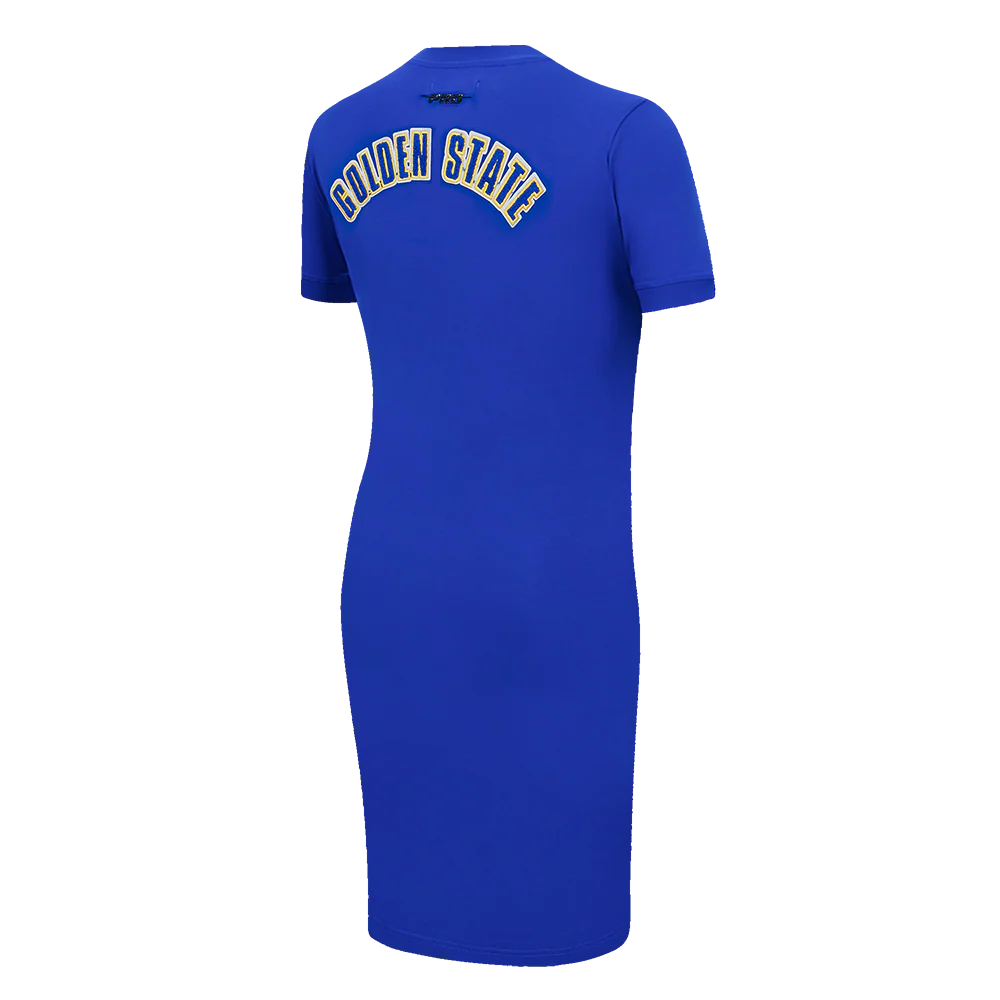 NBA GOLDEN STATE WARRIORS CLASSIC WOMEN'S BODYCON DRESS (ROYAL BLUE) - Image 3