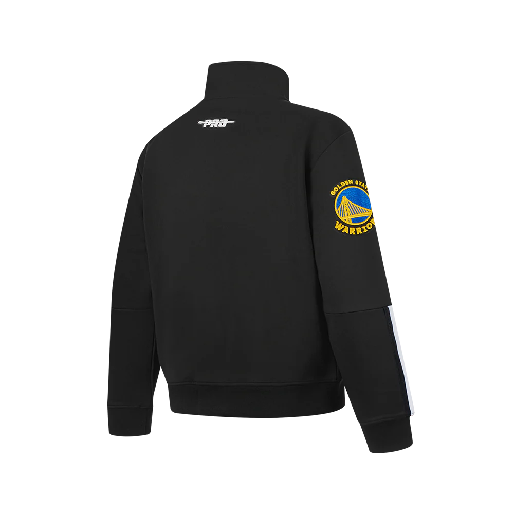 NBA GOLDEN STATE WARRIORS CLASSIC BIG BOY'S TRACK JACKET (BLACK) - Image 4