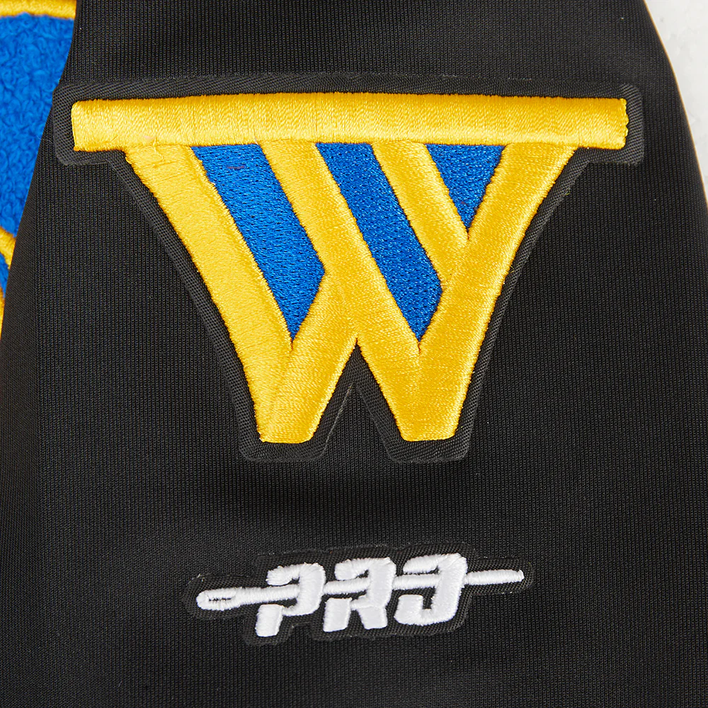 NBA GOLDEN STATE WARRIORS CLASSIC BIG BOY'S TRACK JACKET (BLACK) - Image 7
