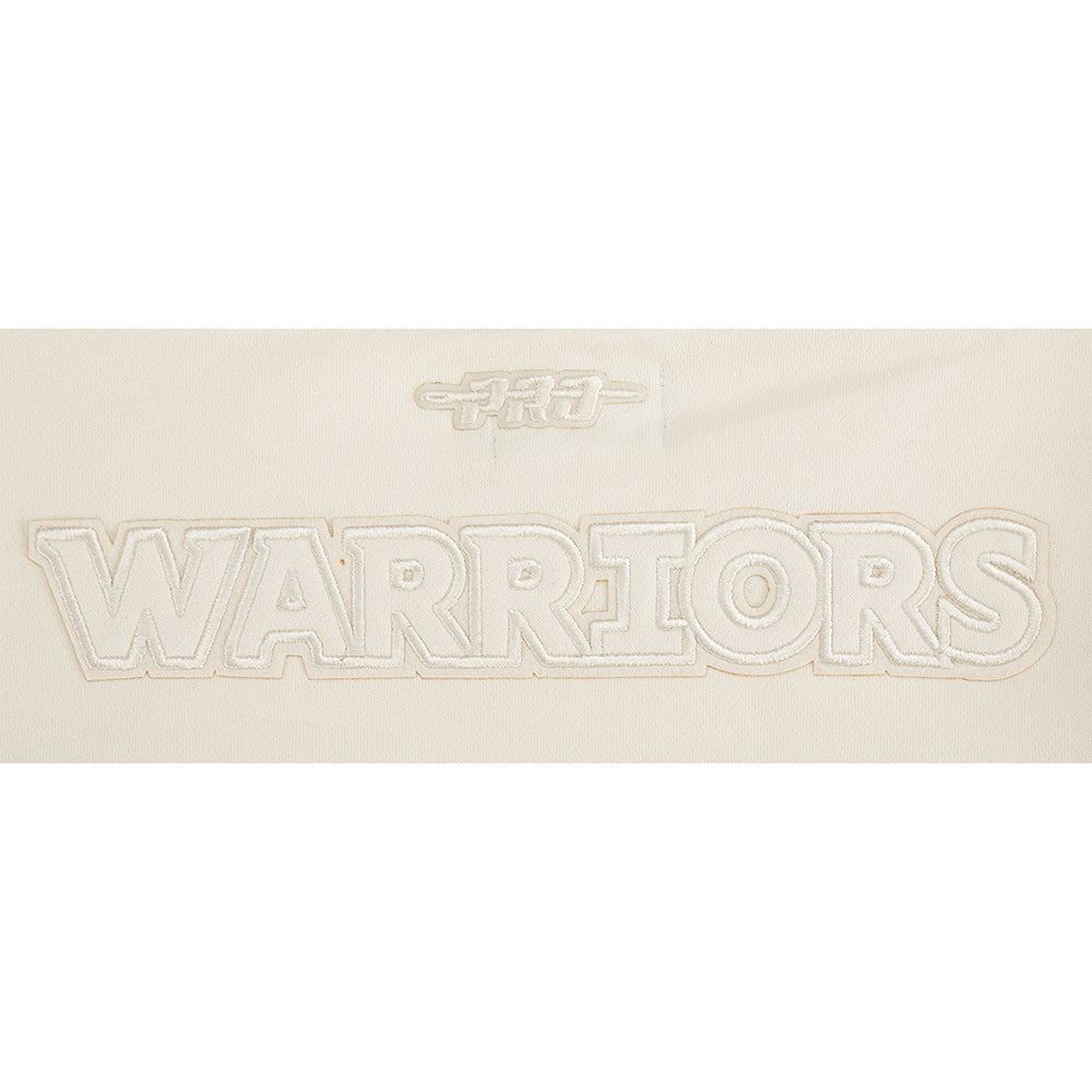 NBA GOLDEN STATE WARRIORS NEUTRAL BIG GIRLS FLEECE CREWNECK (EGGSHELL) - Image 8