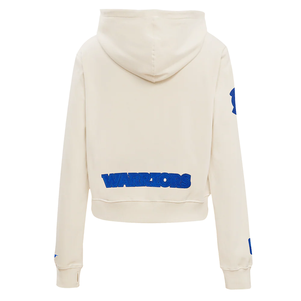 NBA GOLDEN STATE WARRIORS TRIPLE TONAL DK FZ HOODIE (EGGSHELL) - Image 3