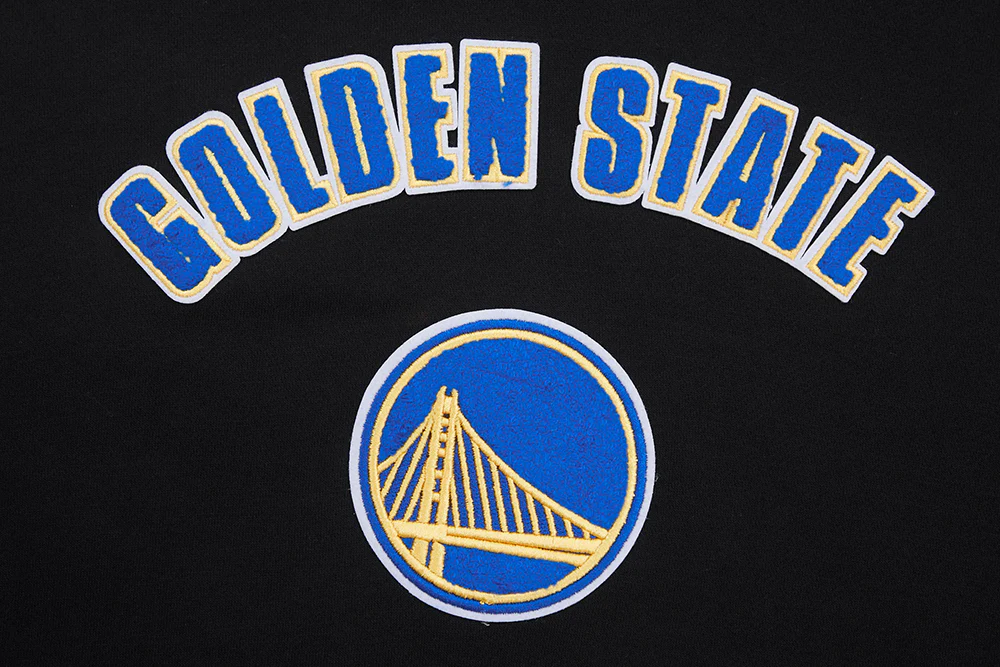NBA GOLDEN STATE WARRIORS CLASSIC WOMEN'S PULLOVER HOODIE (BLACK) - Image 7