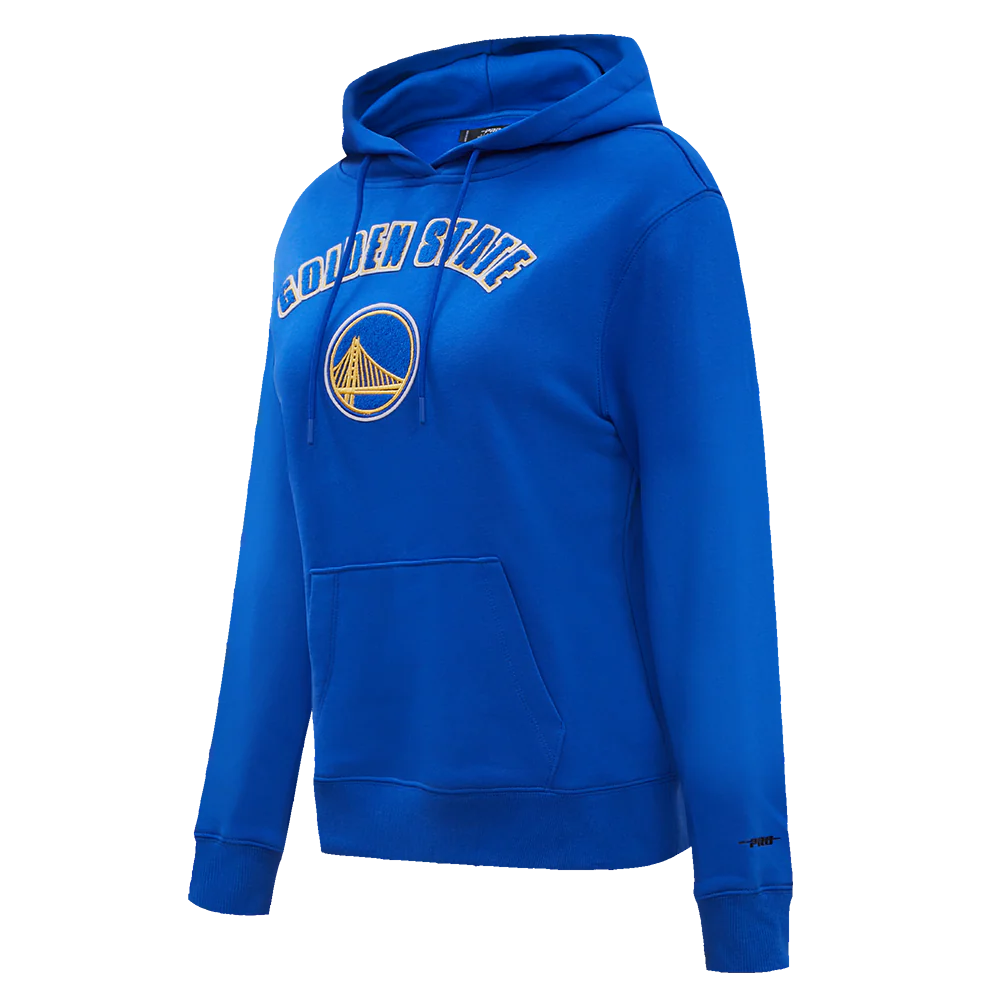 NBA GOLDEN STATE WARRIORS CLASSIC WOMEN'S PULLOVER HOODIE (ROYAL BLUE) - Image 2