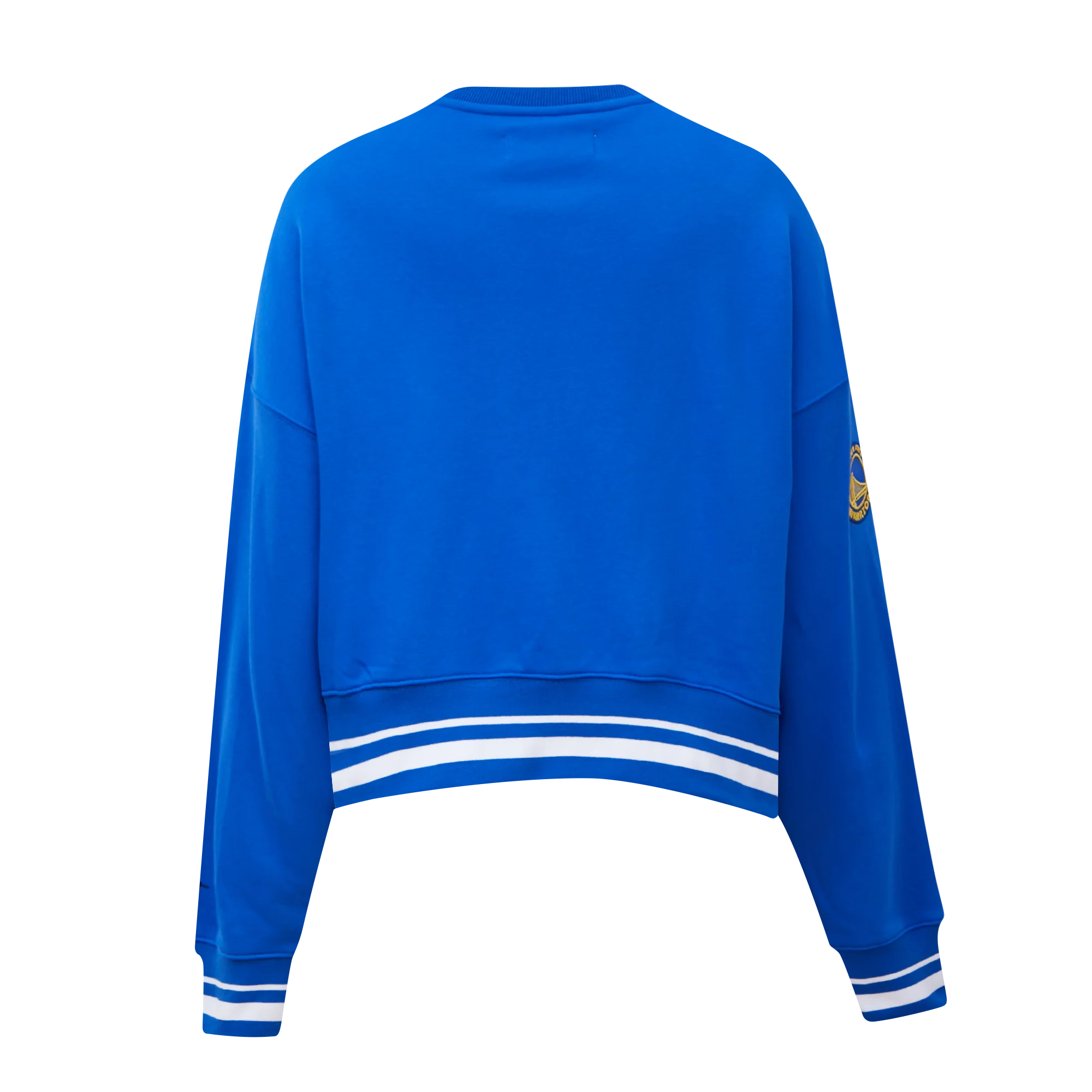 NBA GOLDEN STATE WARRIORS MASHUP WOMEN'S RIB CREWNECK (ROYAL BLUE) - Image 4