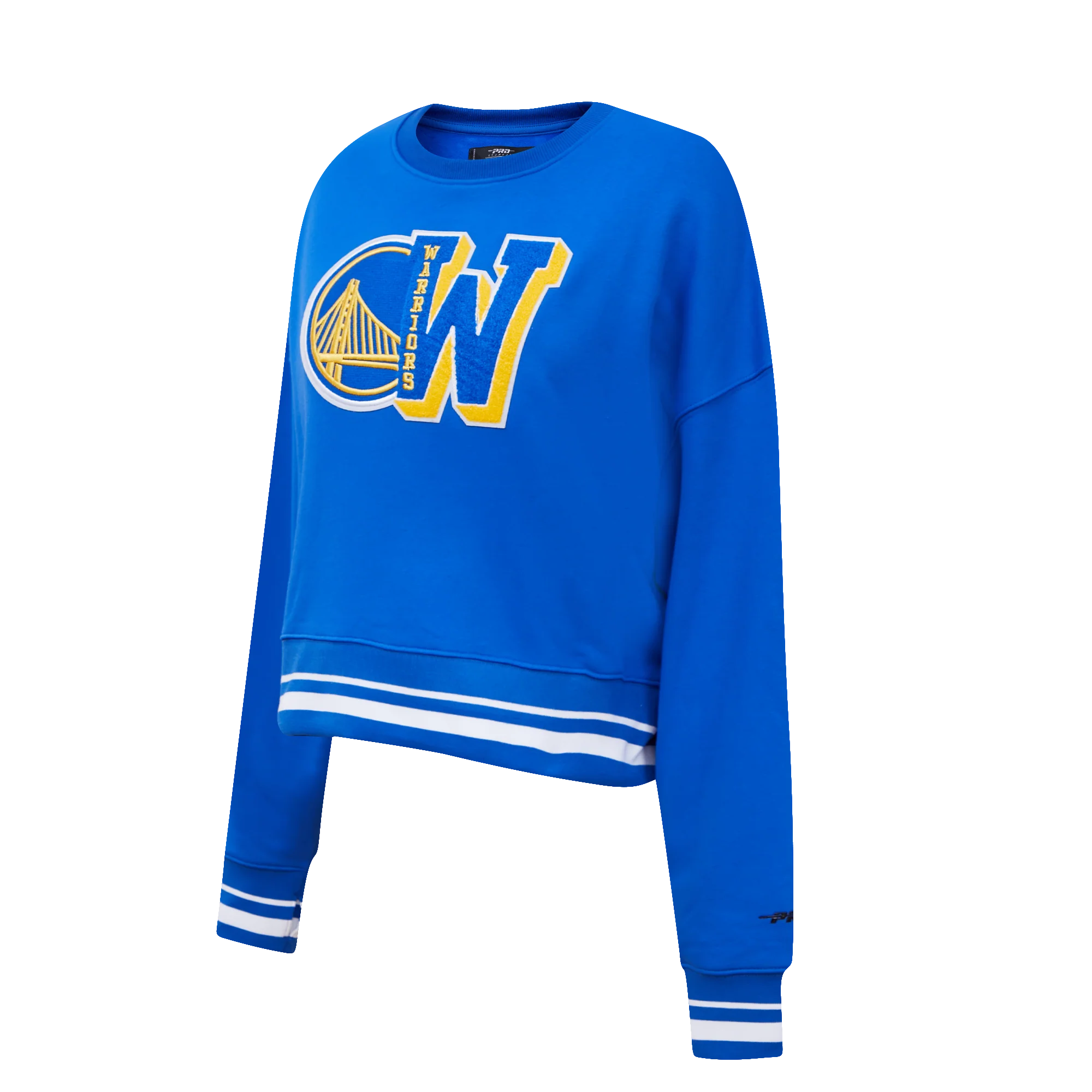 NBA GOLDEN STATE WARRIORS MASHUP WOMEN'S RIB CREWNECK (ROYAL BLUE) - Image 5