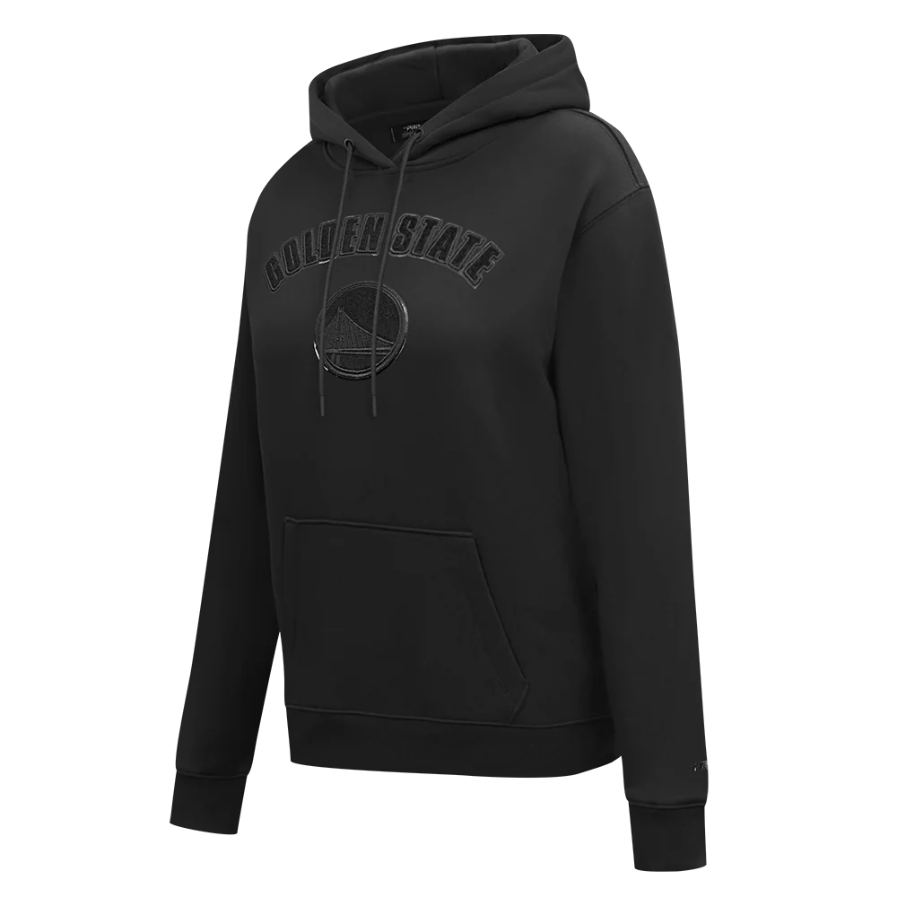 NBA GOLDEN STATE WARRIORS TRIPLE BLACK WOMEN'S PO HOODIE (TRIPLE BLACK) - Image 4