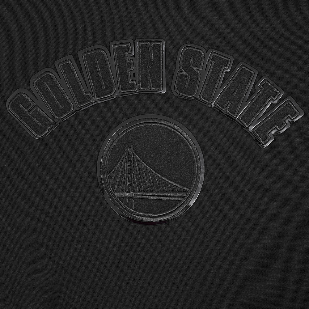 NBA GOLDEN STATE WARRIORS TRIPLE BLACK WOMEN'S FLC CREWNECK (TRIPLE BLACK WOMEN'S) - Image 7
