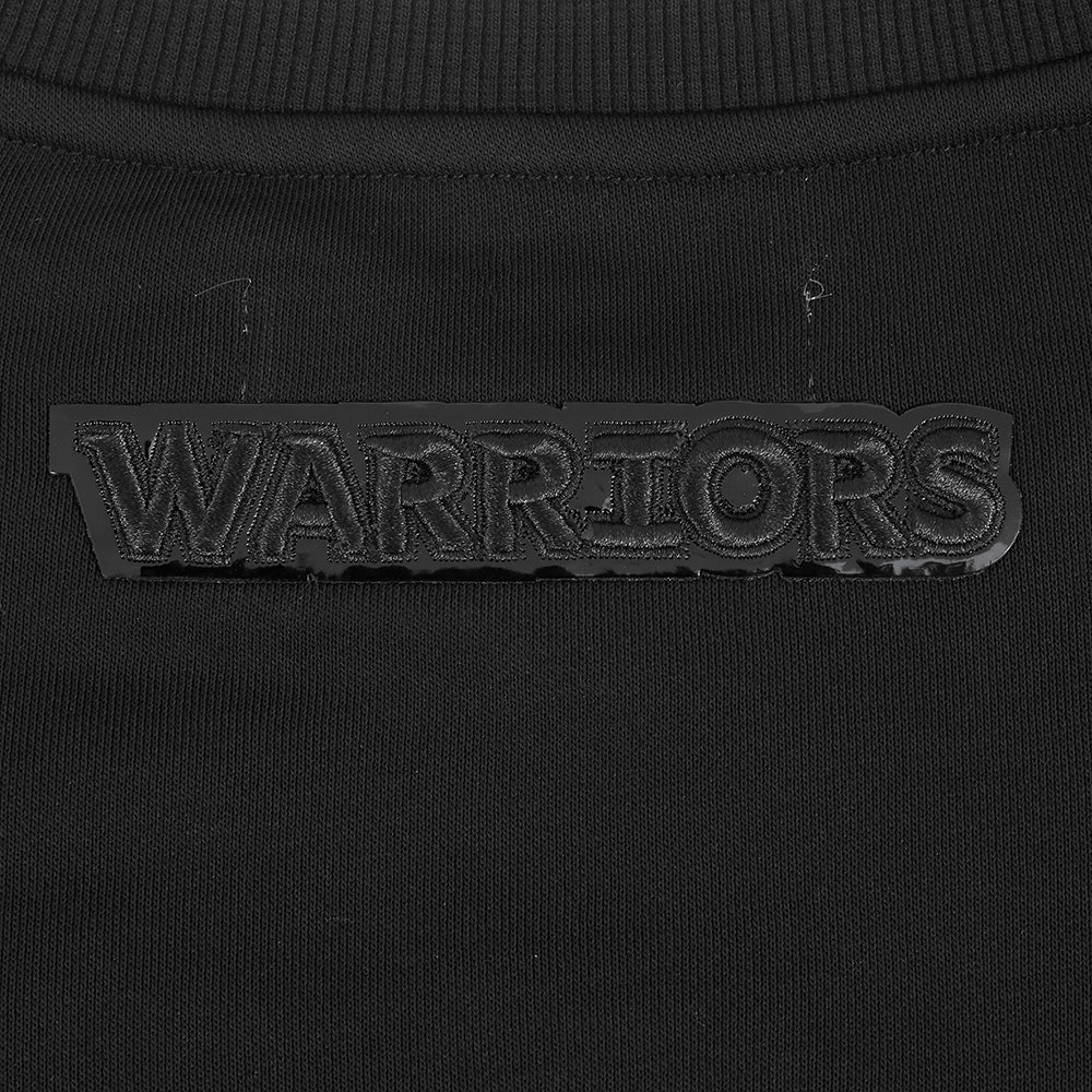 NBA GOLDEN STATE WARRIORS TRIPLE BLACK WOMEN'S FLC CREWNECK (TRIPLE BLACK WOMEN'S) - Image 8
