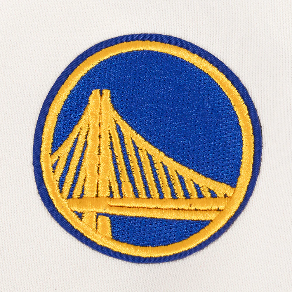 NBA GOLDEN STATE WARRIORS RETRO CLASSIC WOMEN'S CREWNECK (EGGSHELL/ROYAL BLUE) - Image 7