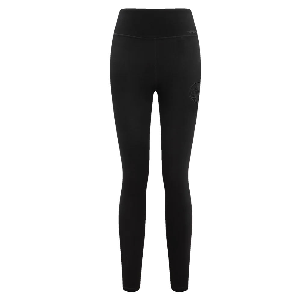 NBA GOLDEN STATE WARRIORS NEUTRAL WOMEN'S JERSEY LEGGING (BLACK) - Image 2