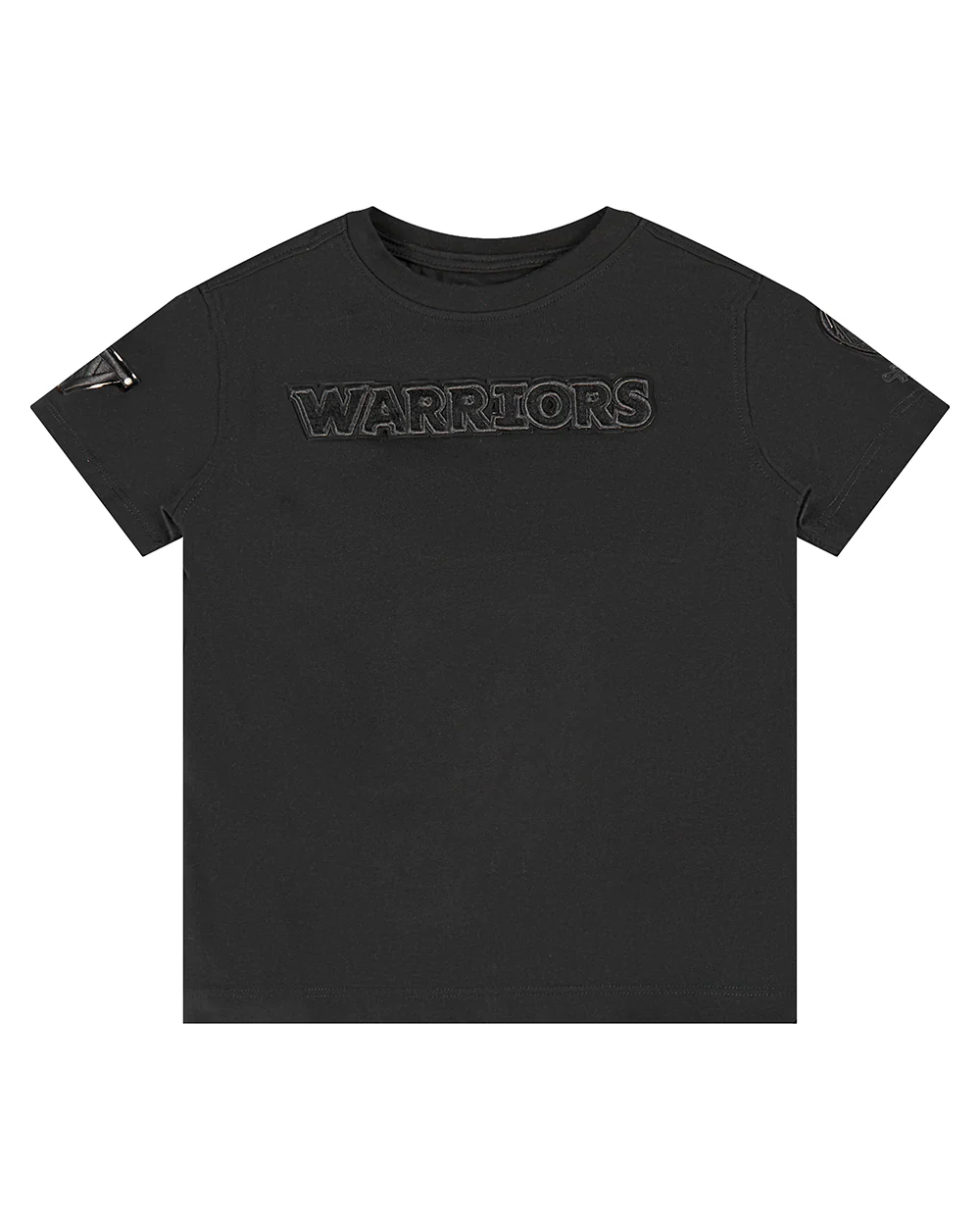 NBA GOLDEN STATE WARRIORS TRIPLE BLACK LITTLE BOYS SHORT SLEEVE TEE (BLACK) - Image 3