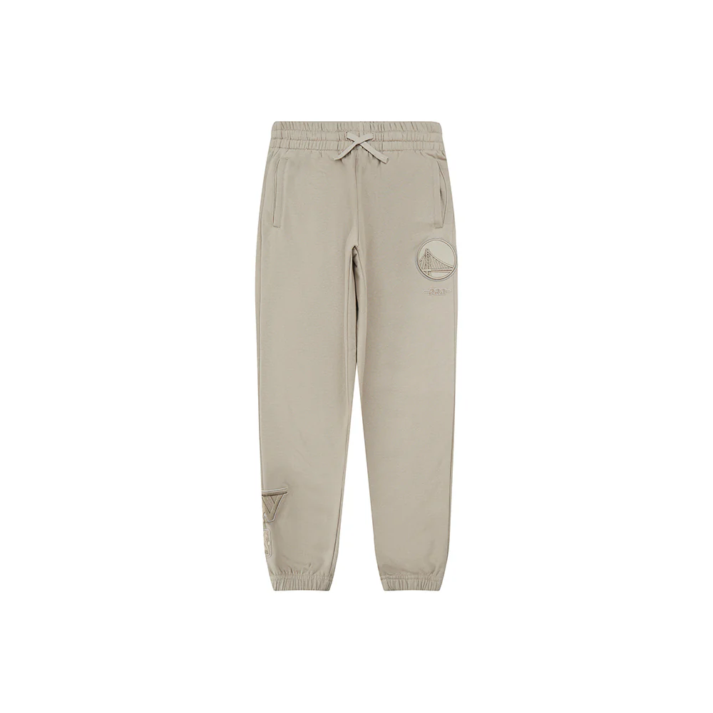 NBA GOLDEN STATE WARRIORS NEUTRAL LITTLE BOYS FLC SWEATPANT (TAUPE) - Image 4