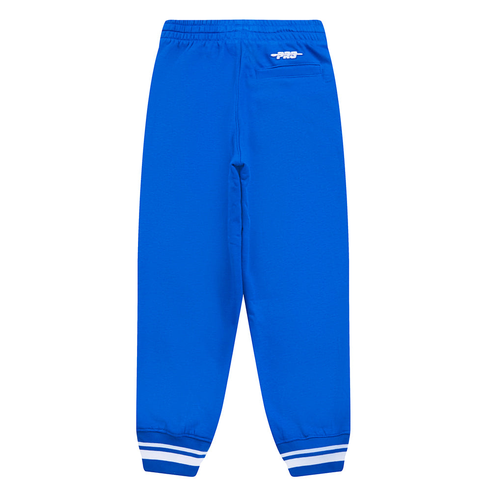 NBA GOLDEN STATE WARRIORS RETRO CLASSIC LITTLE BOYS RIB FLEECE SWEATPANT (ROYAL BLUE) - Image 5